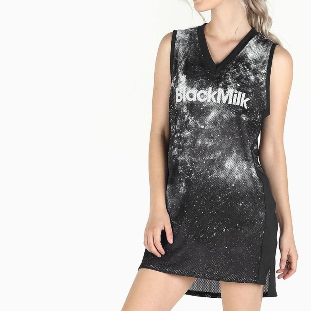 Blackmilk galaxy mono shooter dress